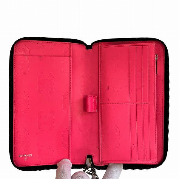 Chanel Cambon Organizer Lambskin Long Wallet
