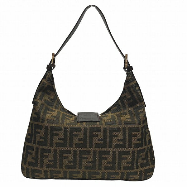 Fendi Zucca Canvas Shoulder Bag