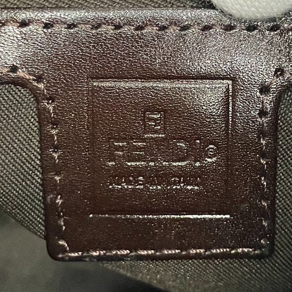 Fendi Zucca Canvas Shoulder Bag