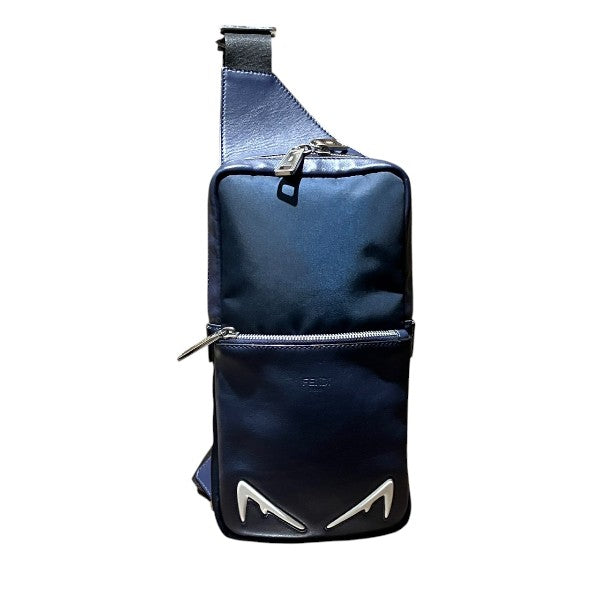 Fendi Monster Leather Shoulder Bag