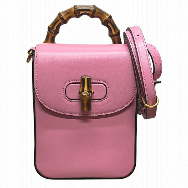 Gucci Bamboo Leather 2way Backpack