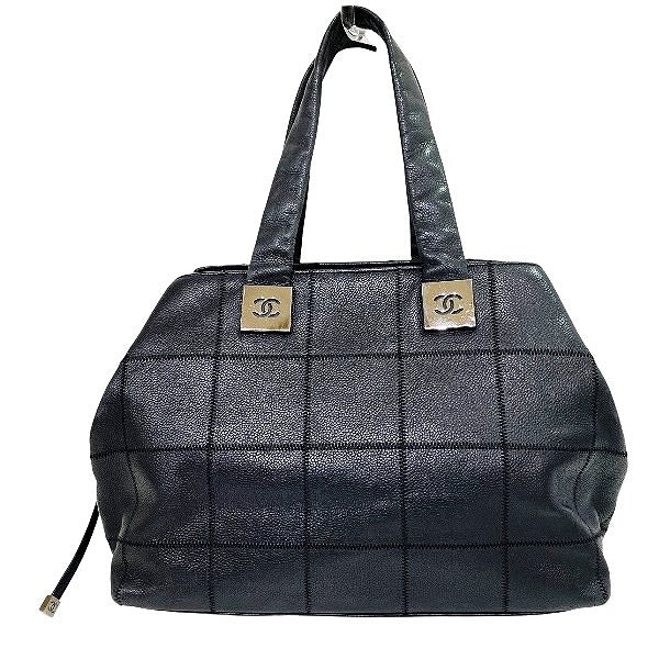 Chanel Choco Bar Calfskin Tote Bag