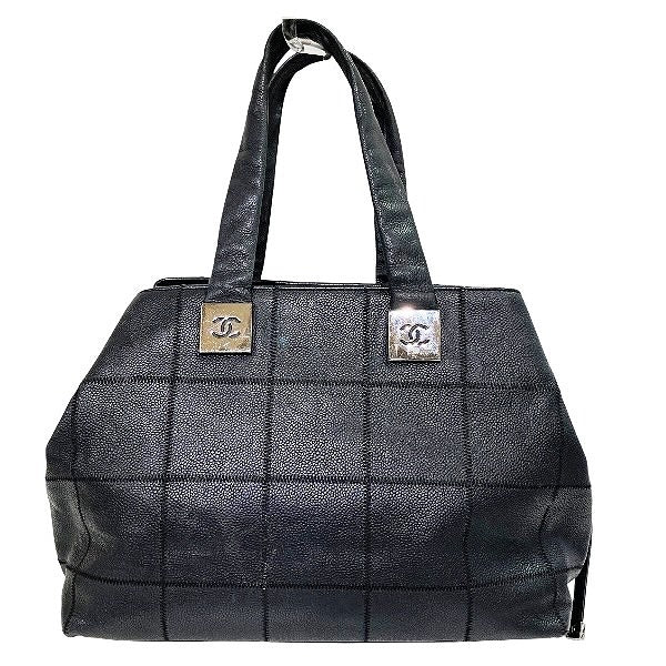 Chanel Choco Bar Calfskin Tote Bag