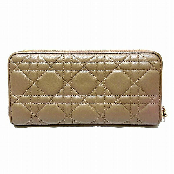 Dior Lady Dior Patent Calfskin Long Wallet