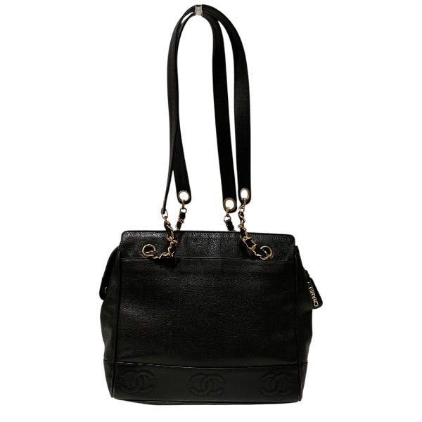 Chanel Triple Coco Caviar Skin Shoulder Bag