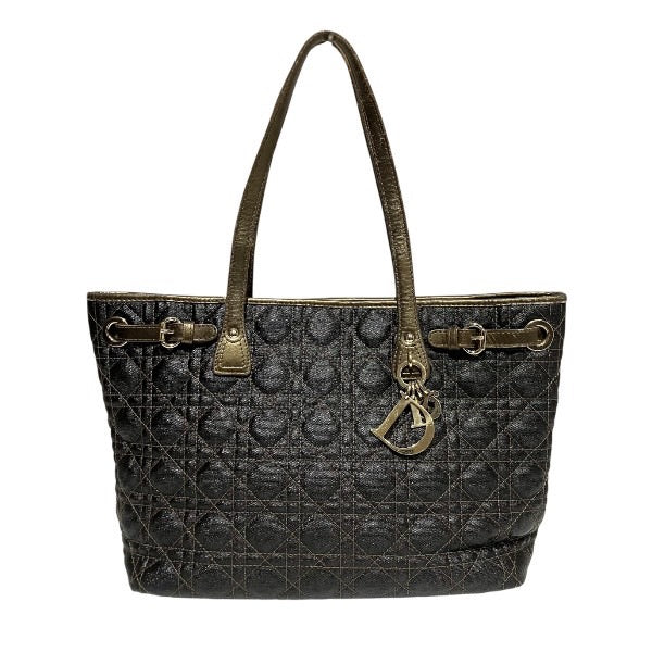 Dior Panarea Canvas Leather Tote Bag