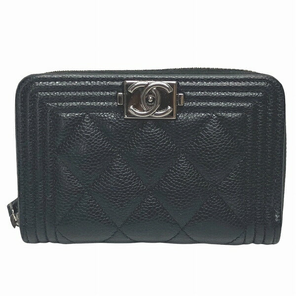 Chanel Boy CHANEL Caviar Coin Case