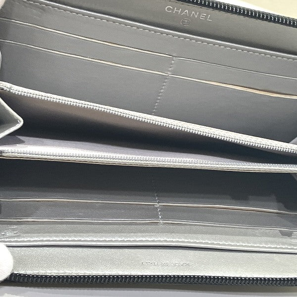 Chanel Camellia Leather Long Wallet