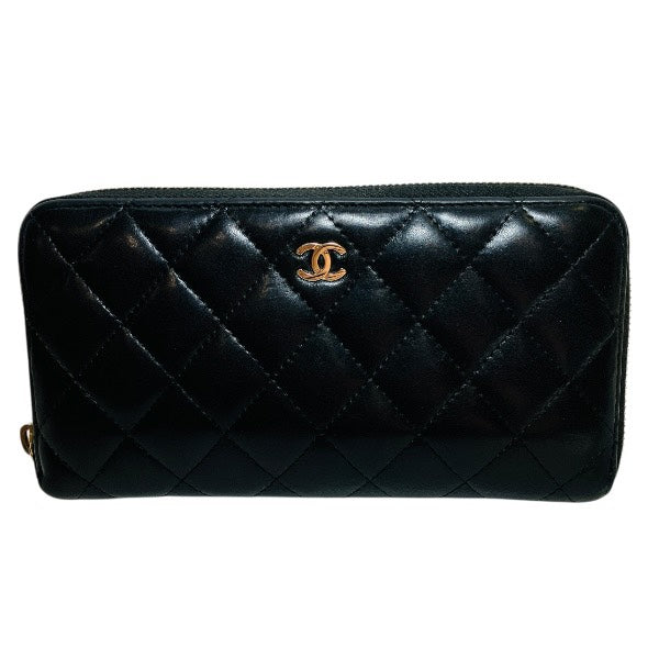 Chanel Matelasse Lambskin Long Wallet