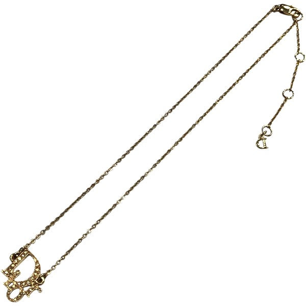 Dior Logo Line Stone Necklace