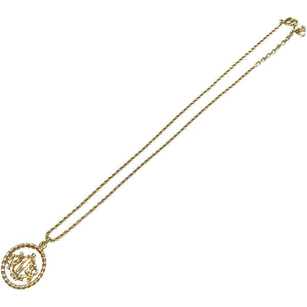 Dior Logo Round Necklace
