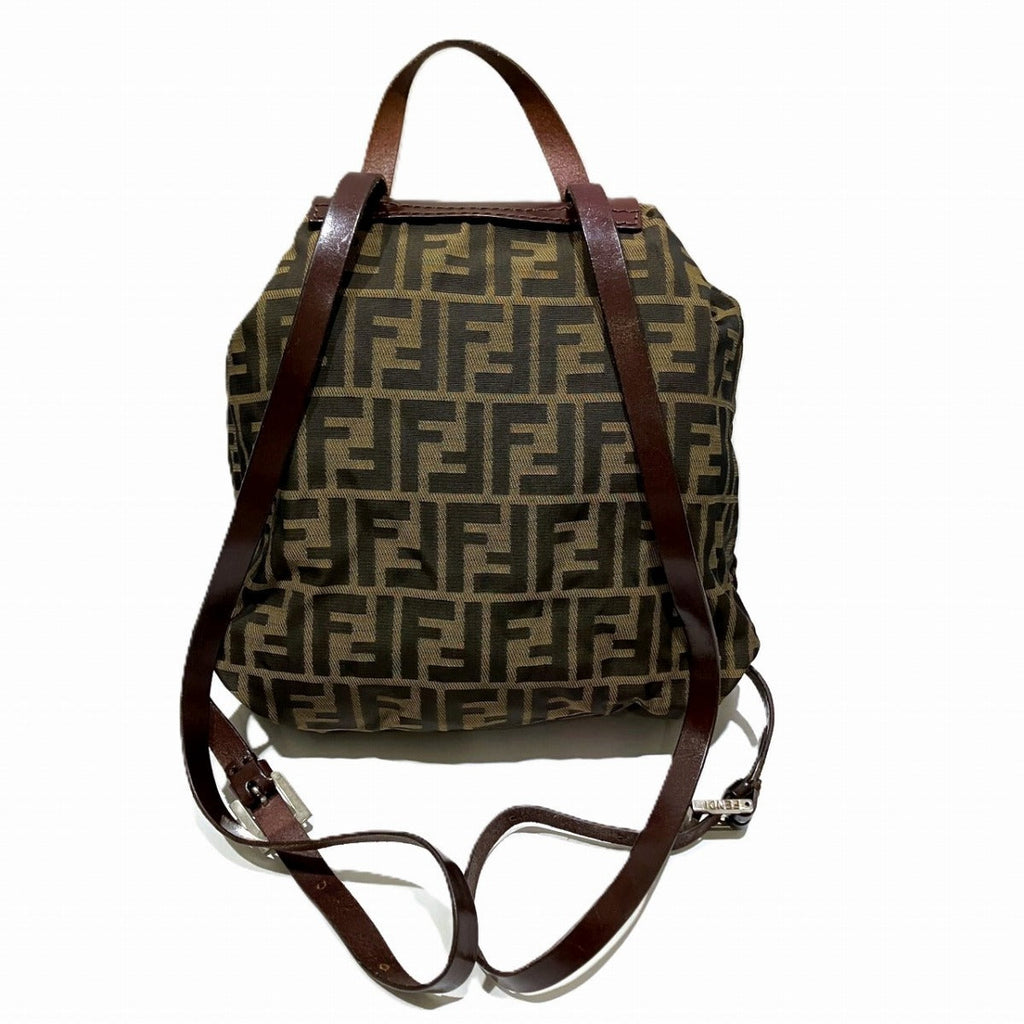 Fendi Canvas Leather Backpack