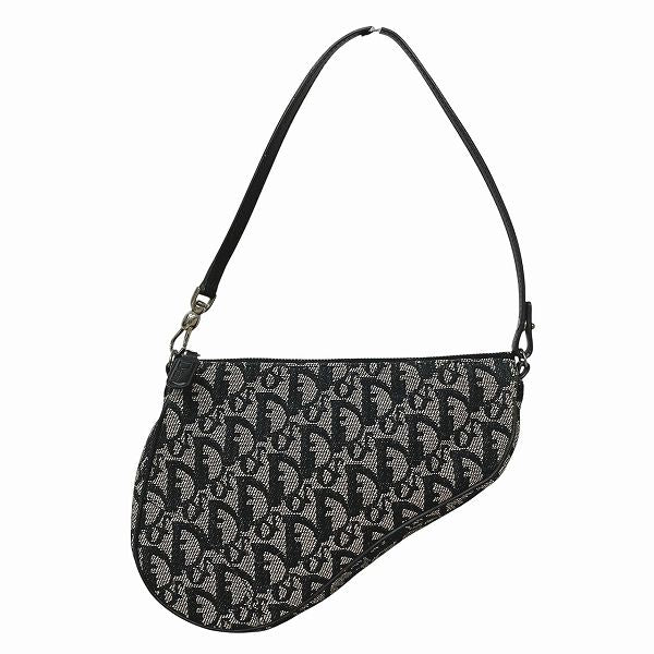 Dior Saddle Bag Jacquard Canvas Handbag