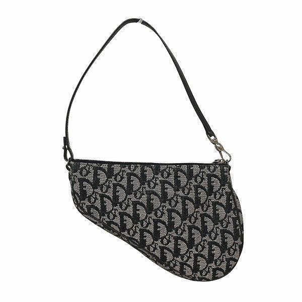 Dior Saddle Bag Jacquard Canvas Handbag