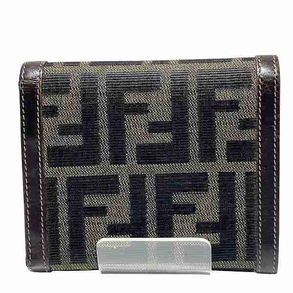 Fendi Zucca Canvas Trifold Wallet