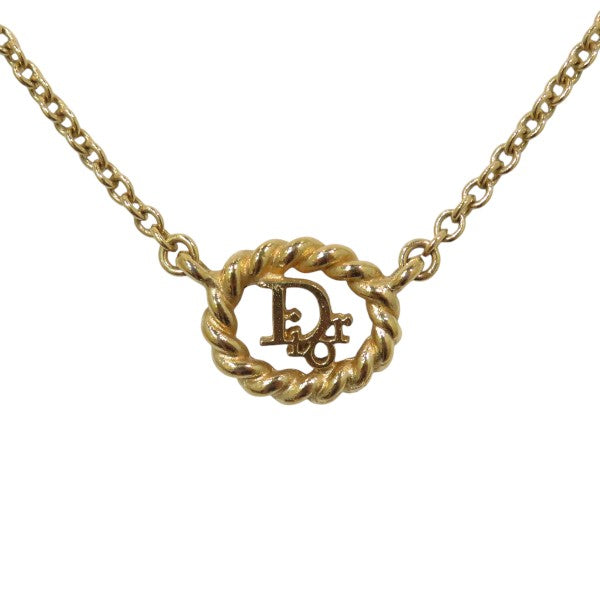 Dior Oval Logo Necklace