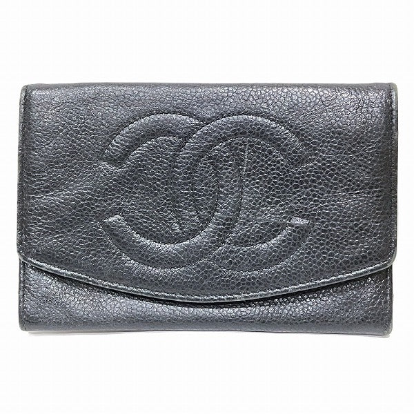 Chanel Coco Mark Caviar Wallet