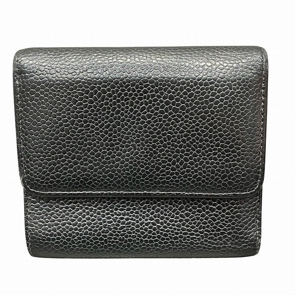 Chanel Coco Mark Caviar Skin Trifold Wallet