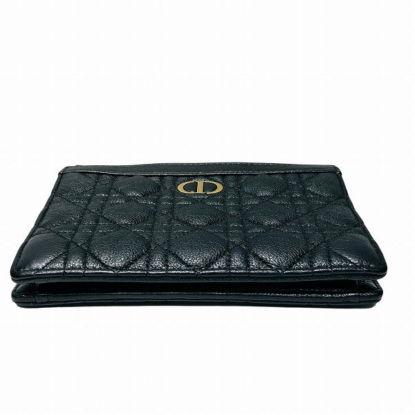 Dior Caro Zip Pouch Calfskin 2way Shoulder Bag