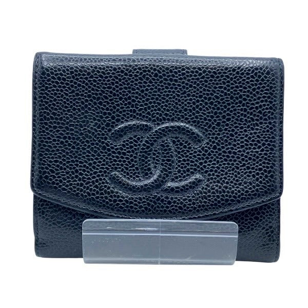Chanel Coco Mark Caviar Wallet
