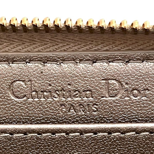 Dior Lady Dior Voyage Leather Long Wallet