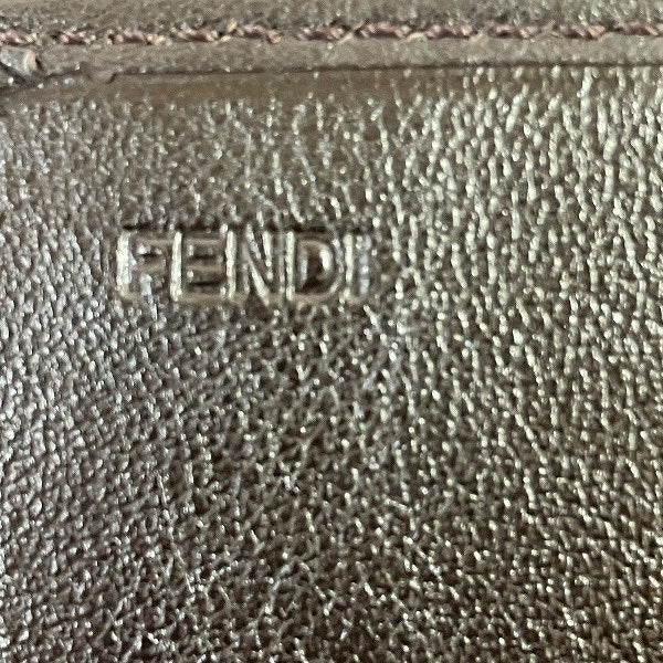 Fendi Zucca Canvas Leather Long Wallet