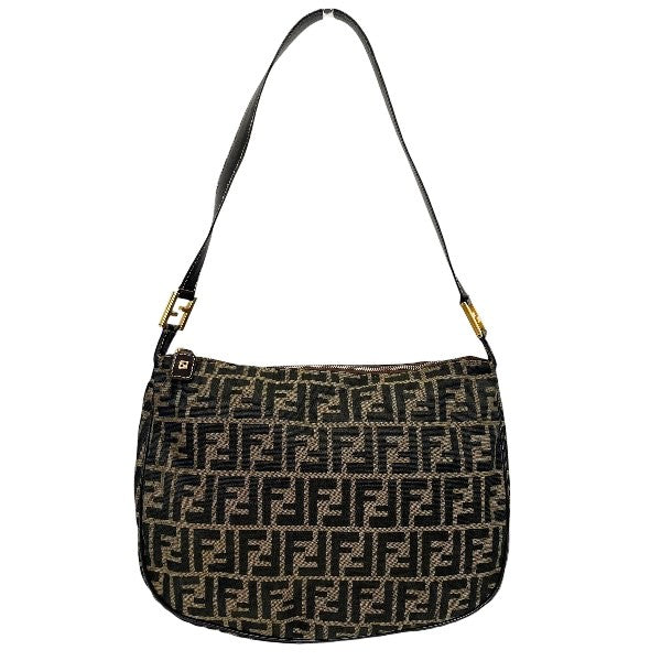Fendi Zucca Canvas Shoulder Bag