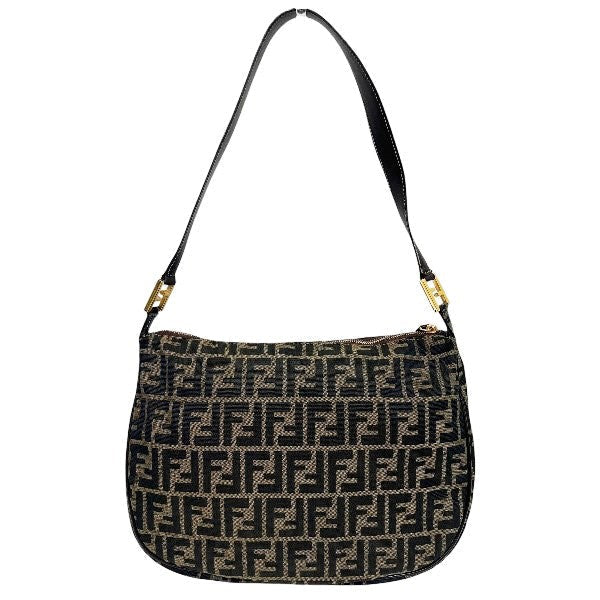 Fendi Zucca Canvas Shoulder Bag