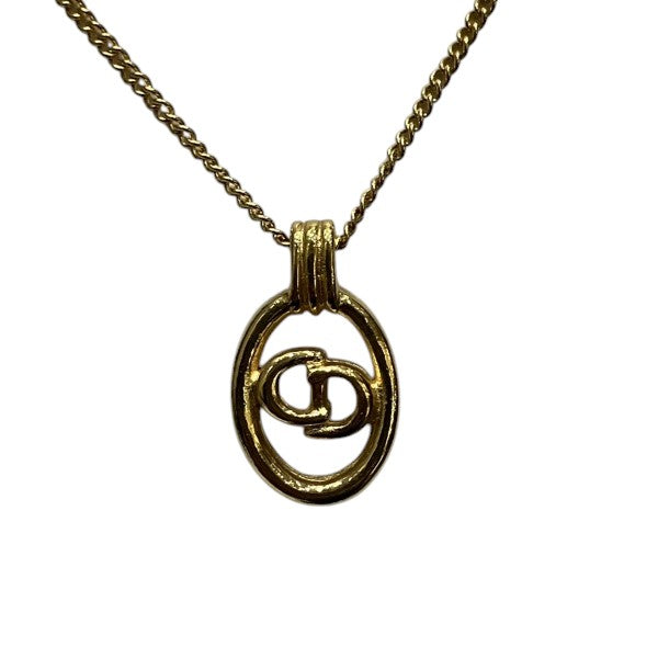 Dior CD Logo Oval Necklace