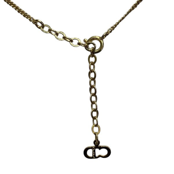 Dior CD Logo Oval Necklace