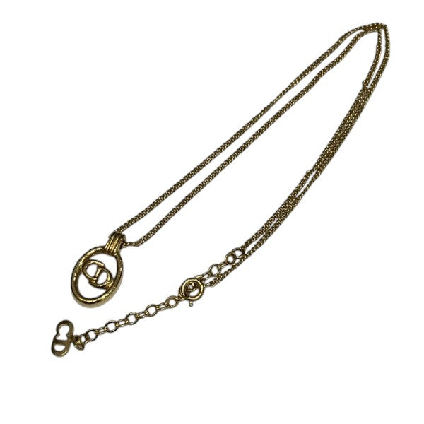 Dior CD Logo Oval Necklace