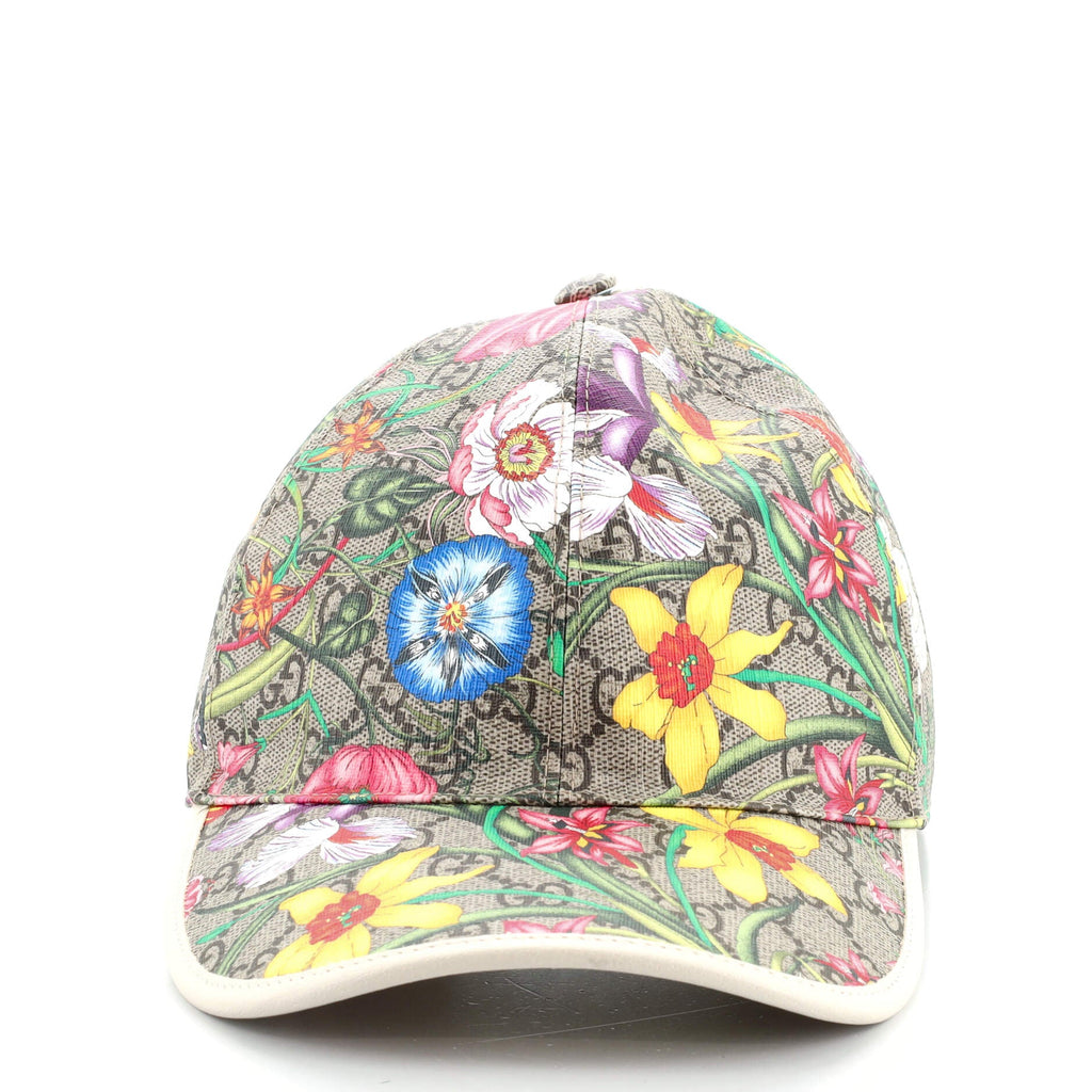 Baseball Cap Flora GG Coated Canvas Medium