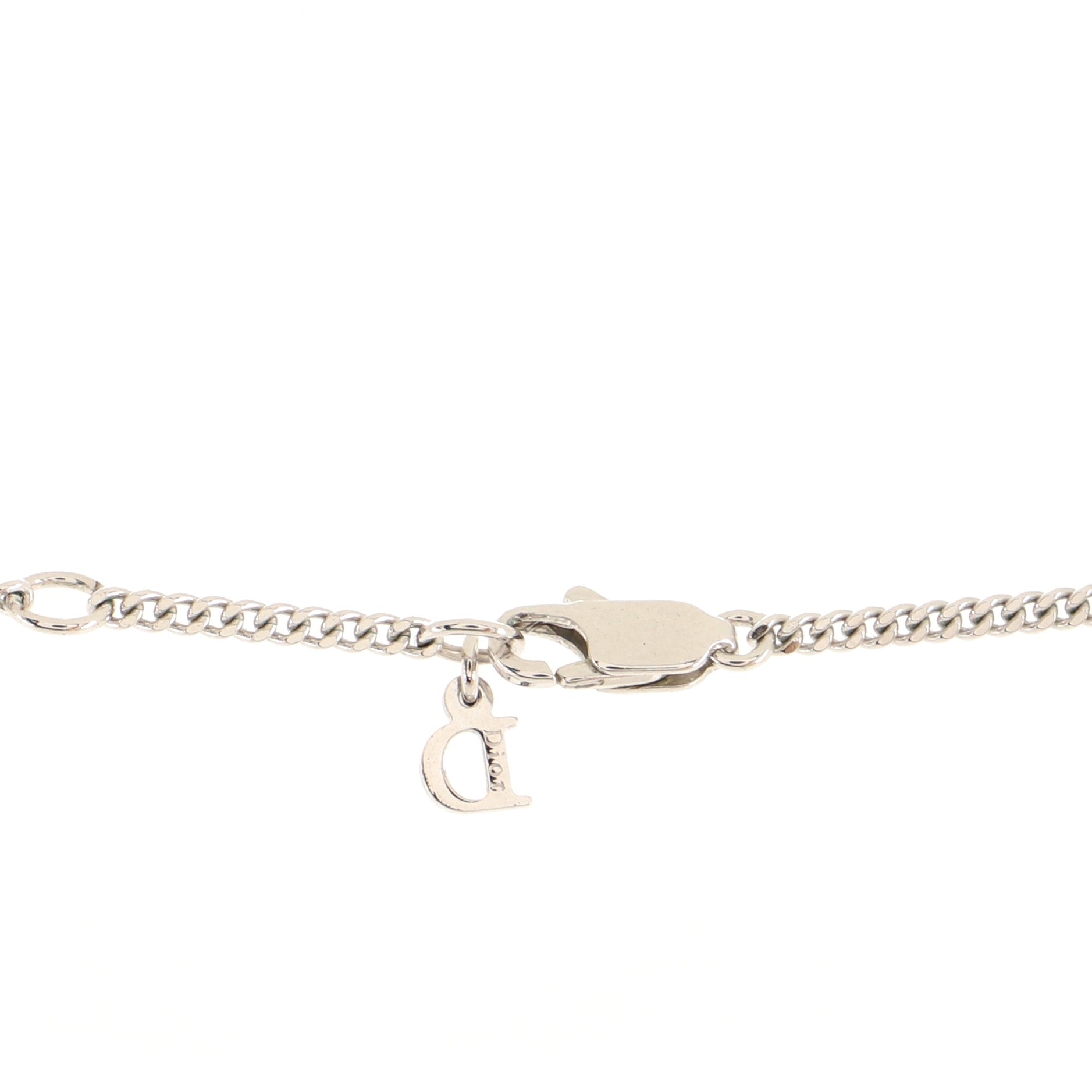 Butterfly Pendant Necklace Crystal Embellished Metal