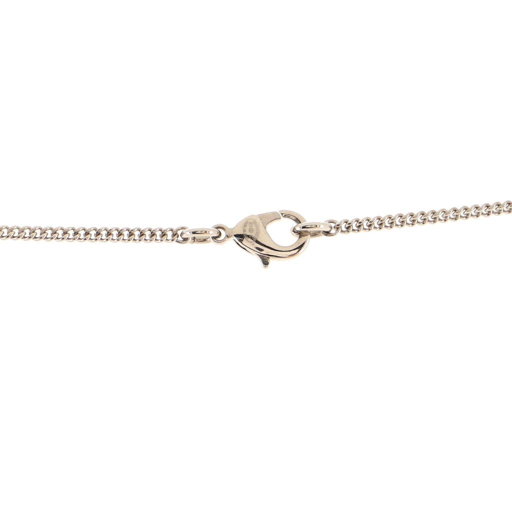 Multicolor CC Baguette Pendant Necklace Crystal Embellished Metal