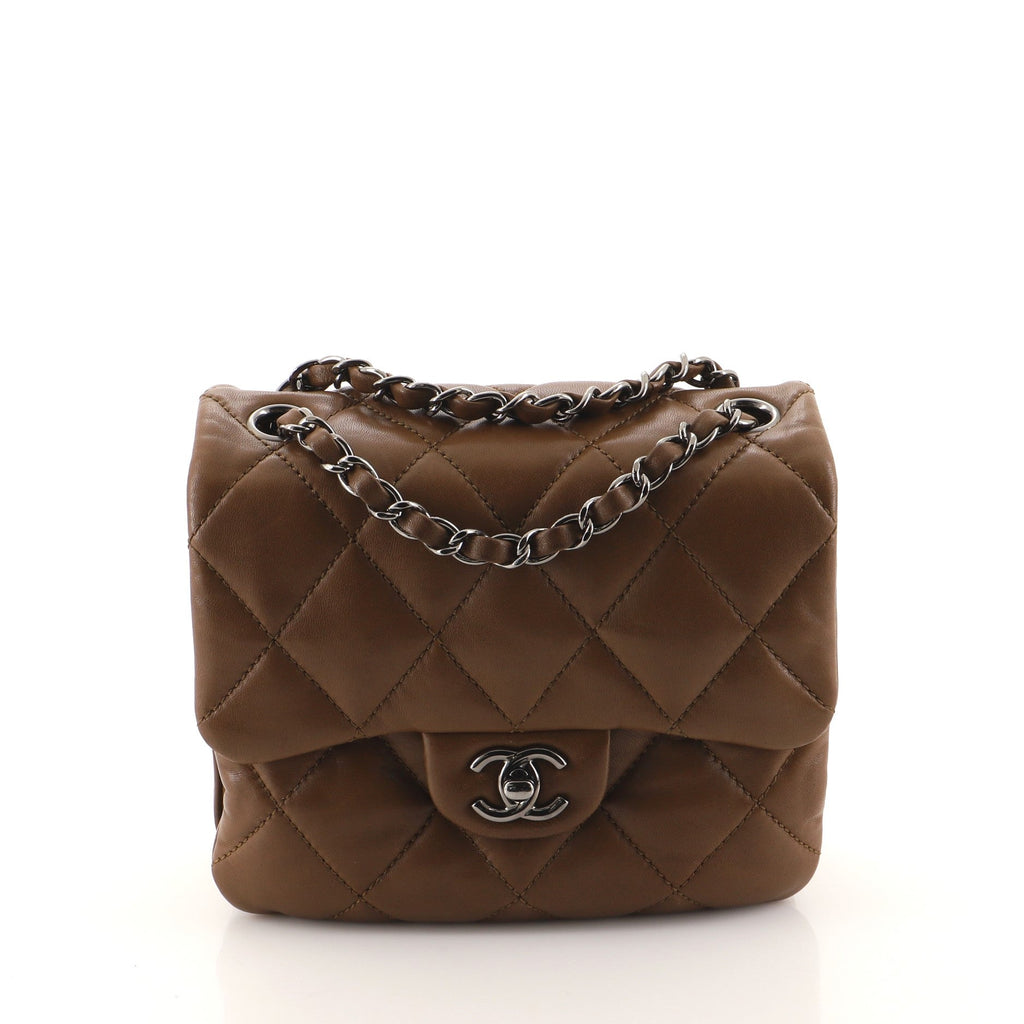 3 Flap Bag Quilted Lambskin Mini