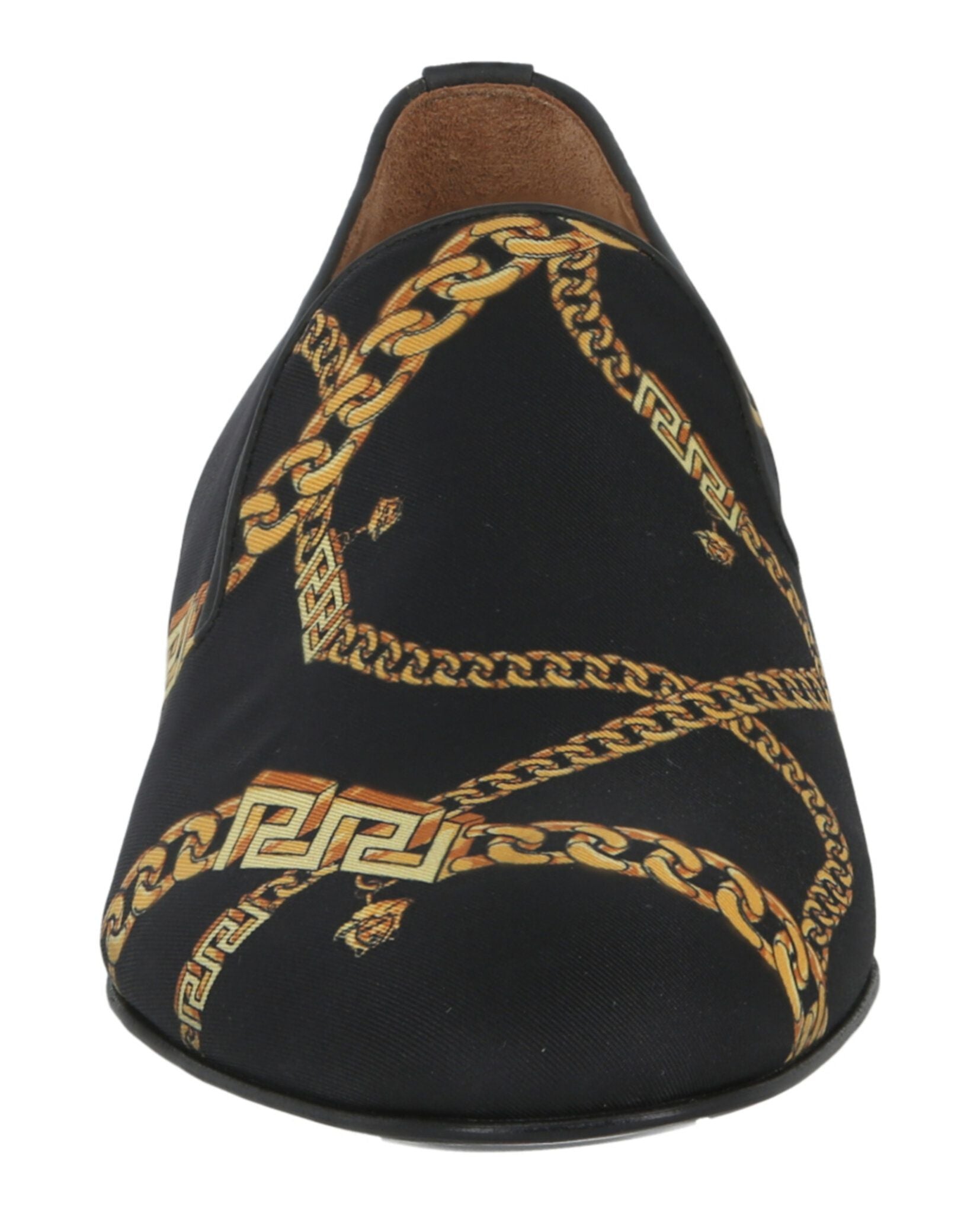 Men's Versace La Greca Chain-Print Loafers