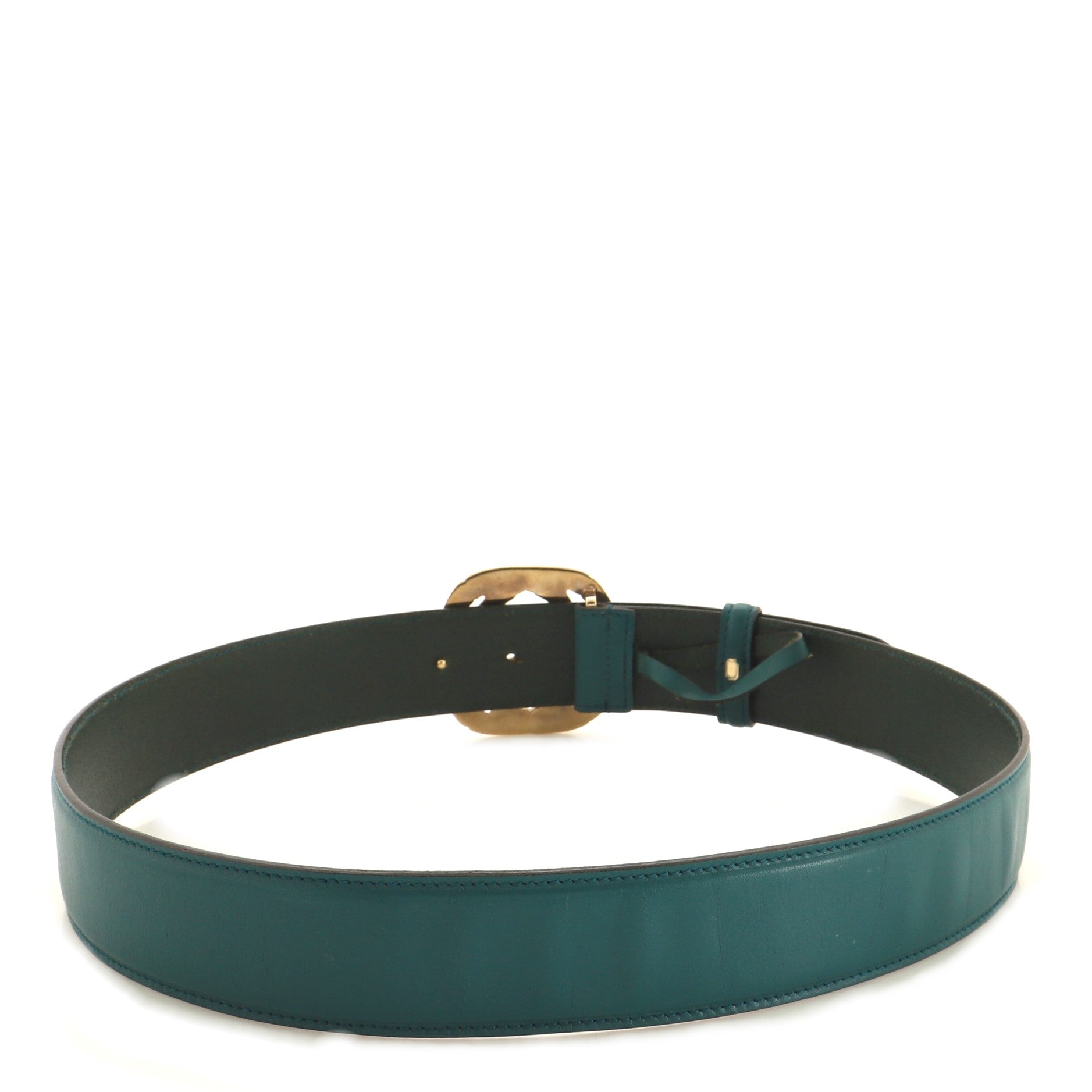 Bamboo Interlocking G Belt Leather Wide 85
