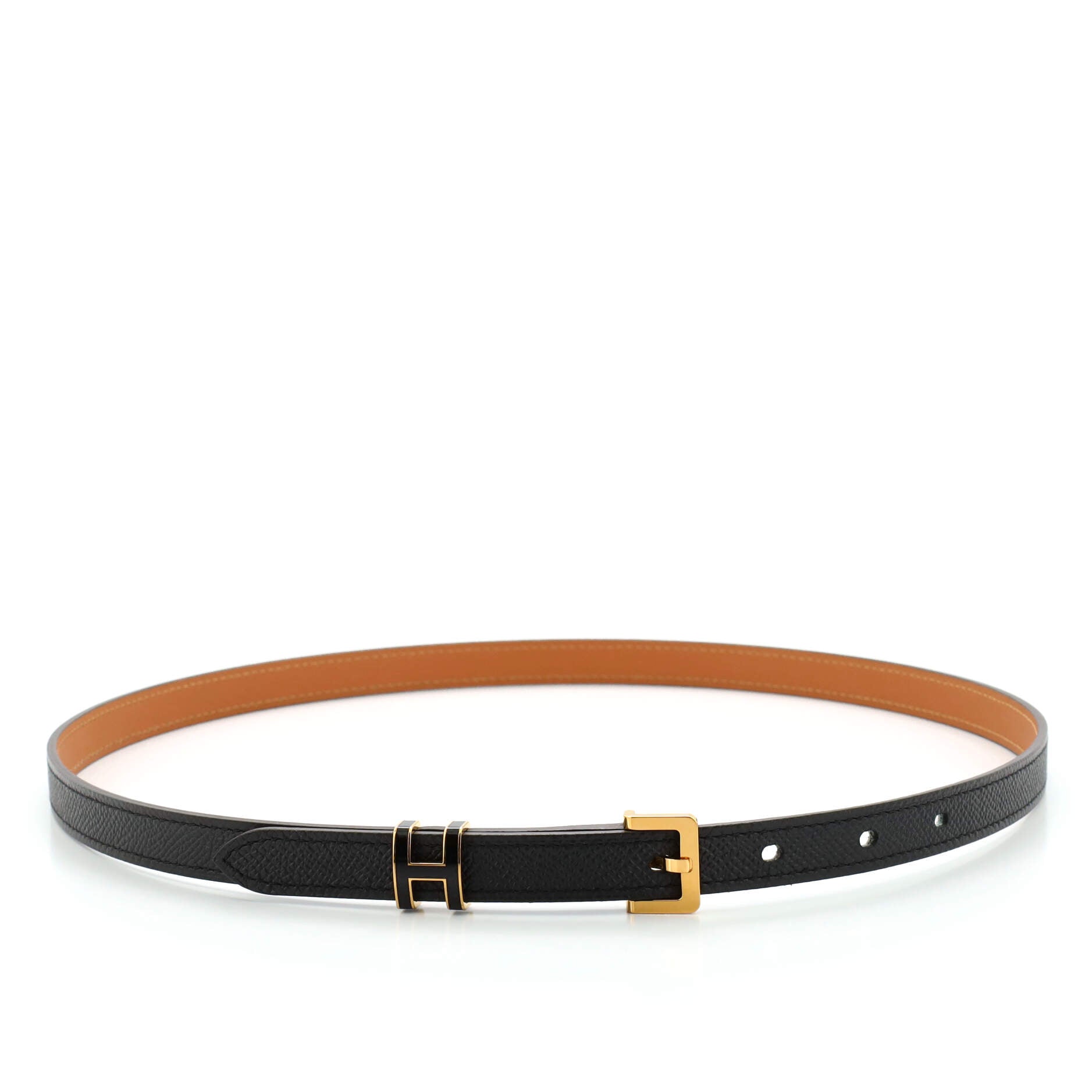Pop H Belt Leather Thin 80