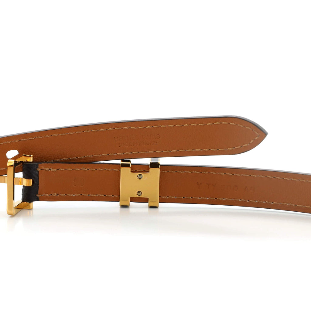 Pop H Belt Leather Thin 80