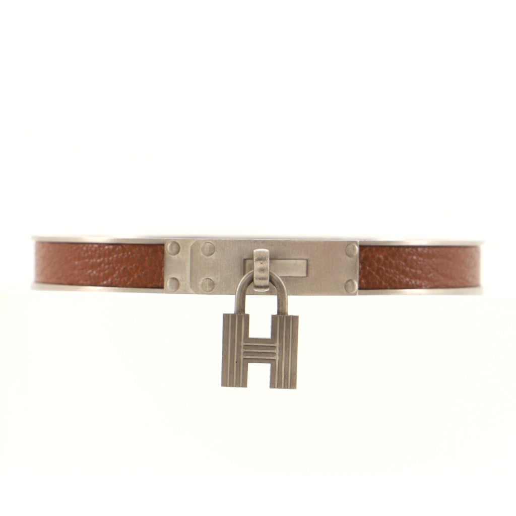 Kelly Lock Cadena Bracelet Metal and Leather