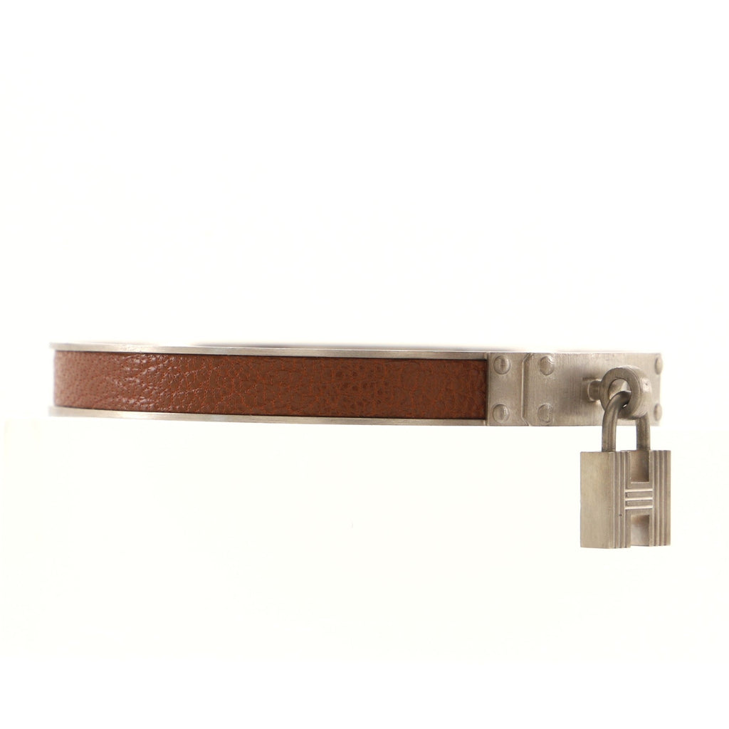 Kelly Lock Cadena Bracelet Metal and Leather