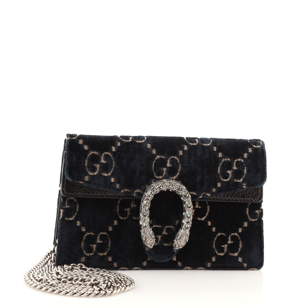 Dionysus Bag GG Velvet Super Mini