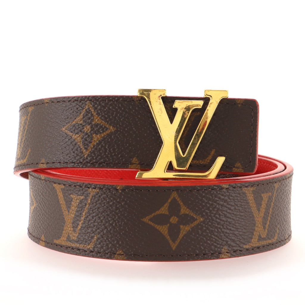 LV Initiales Reversible Belt Monogram Canvas and Leather Medium 85