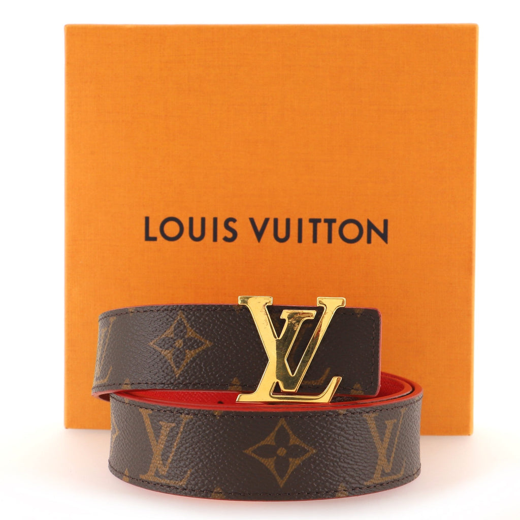 LV Initiales Reversible Belt Monogram Canvas and Leather Medium 85