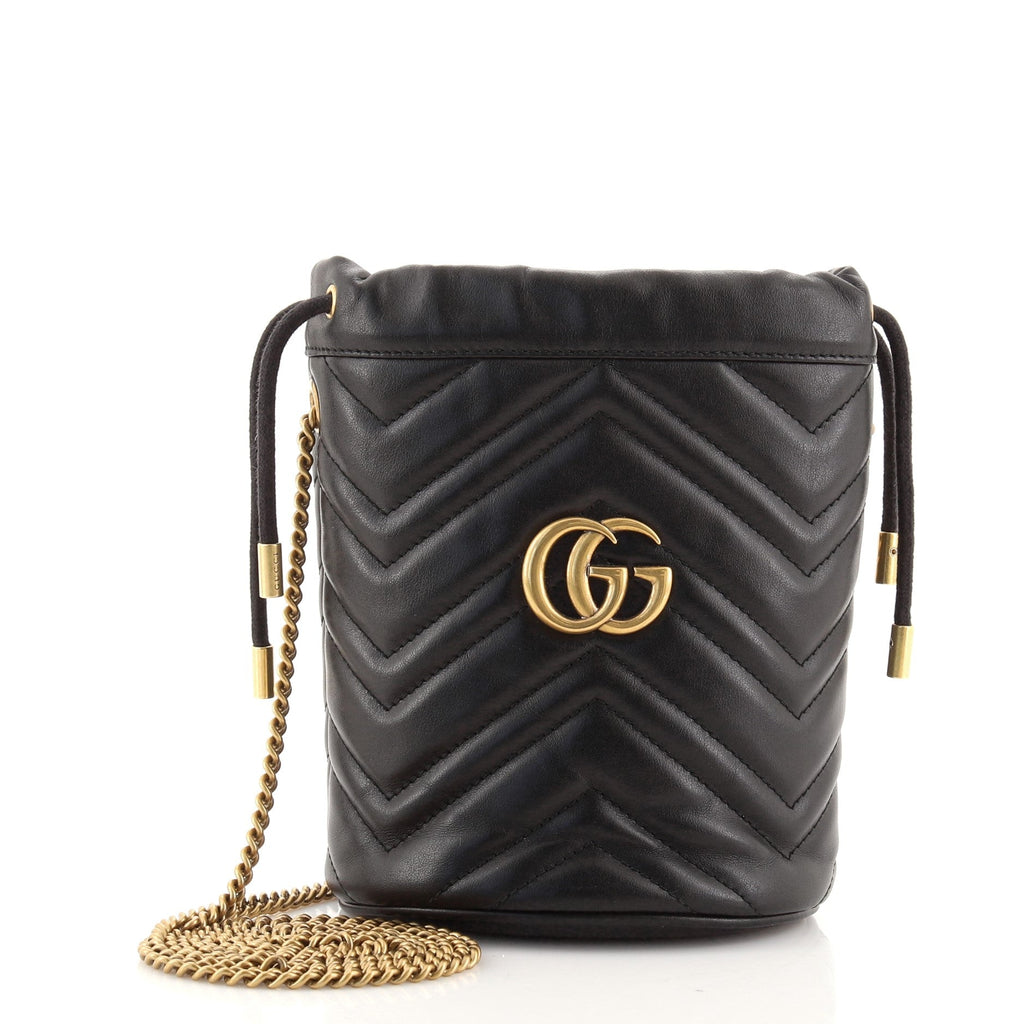 GG Marmont Bucket Bag Matelasse Leather Mini