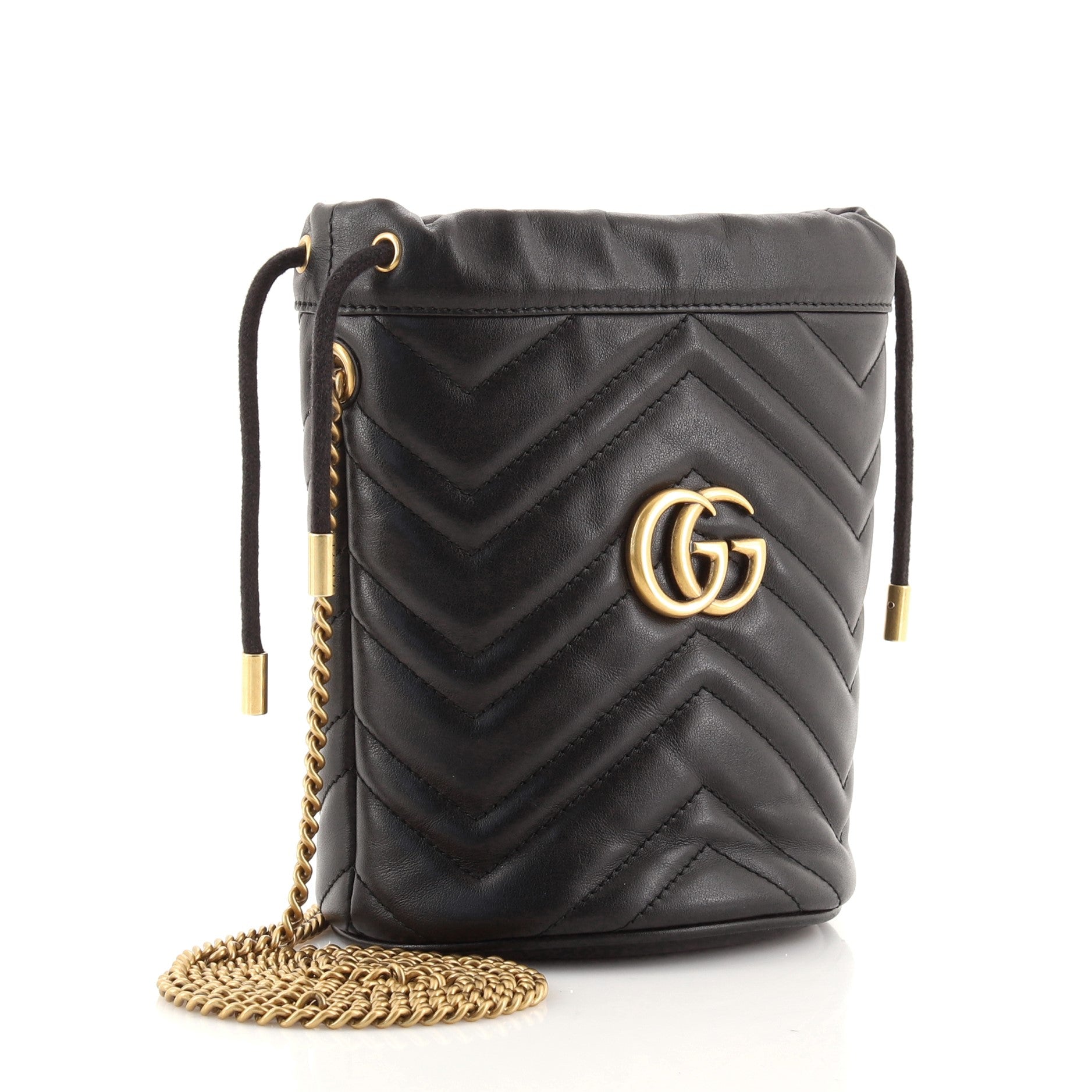 GG Marmont Bucket Bag Matelasse Leather Mini