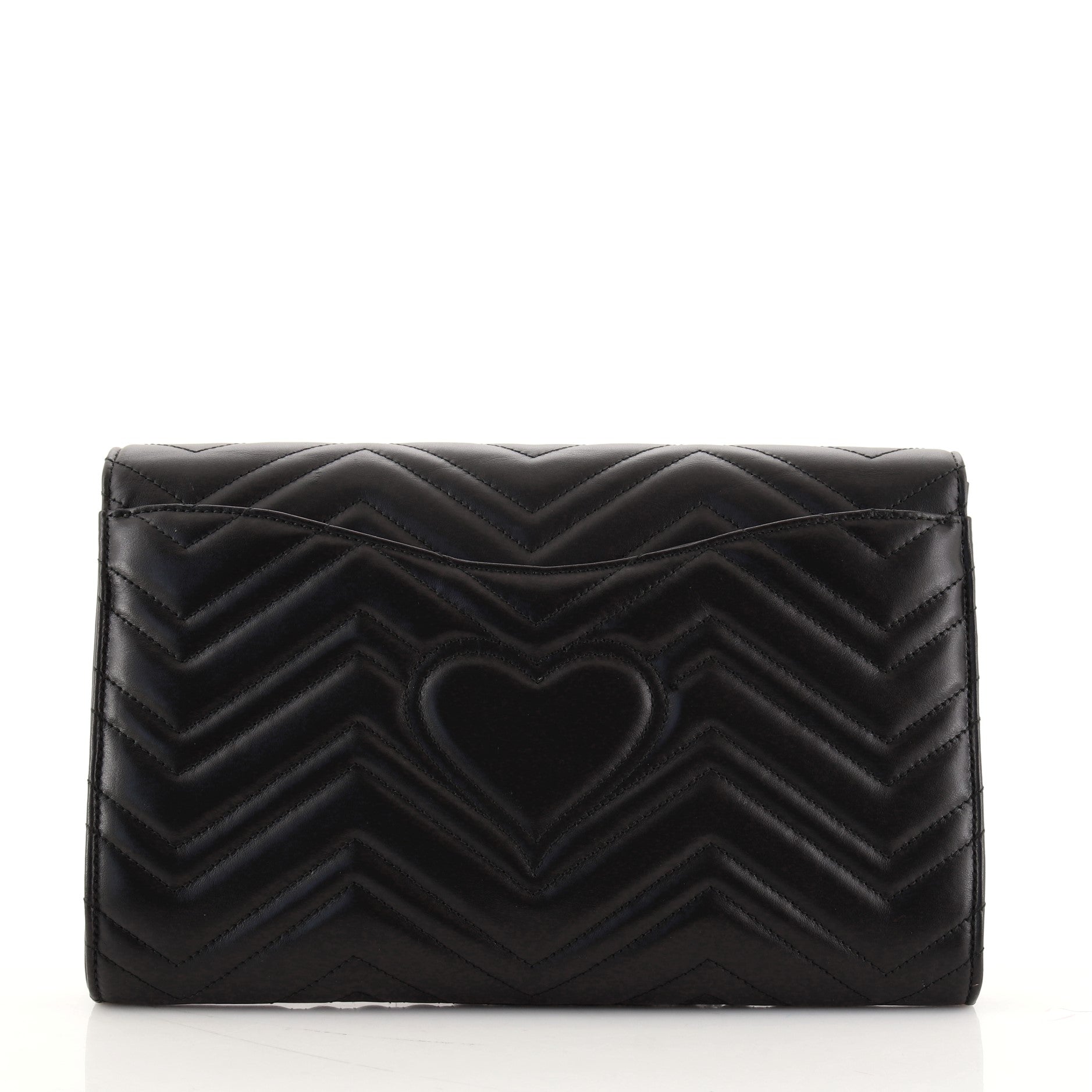 GG Marmont Flap Clutch Matelasse Leather
