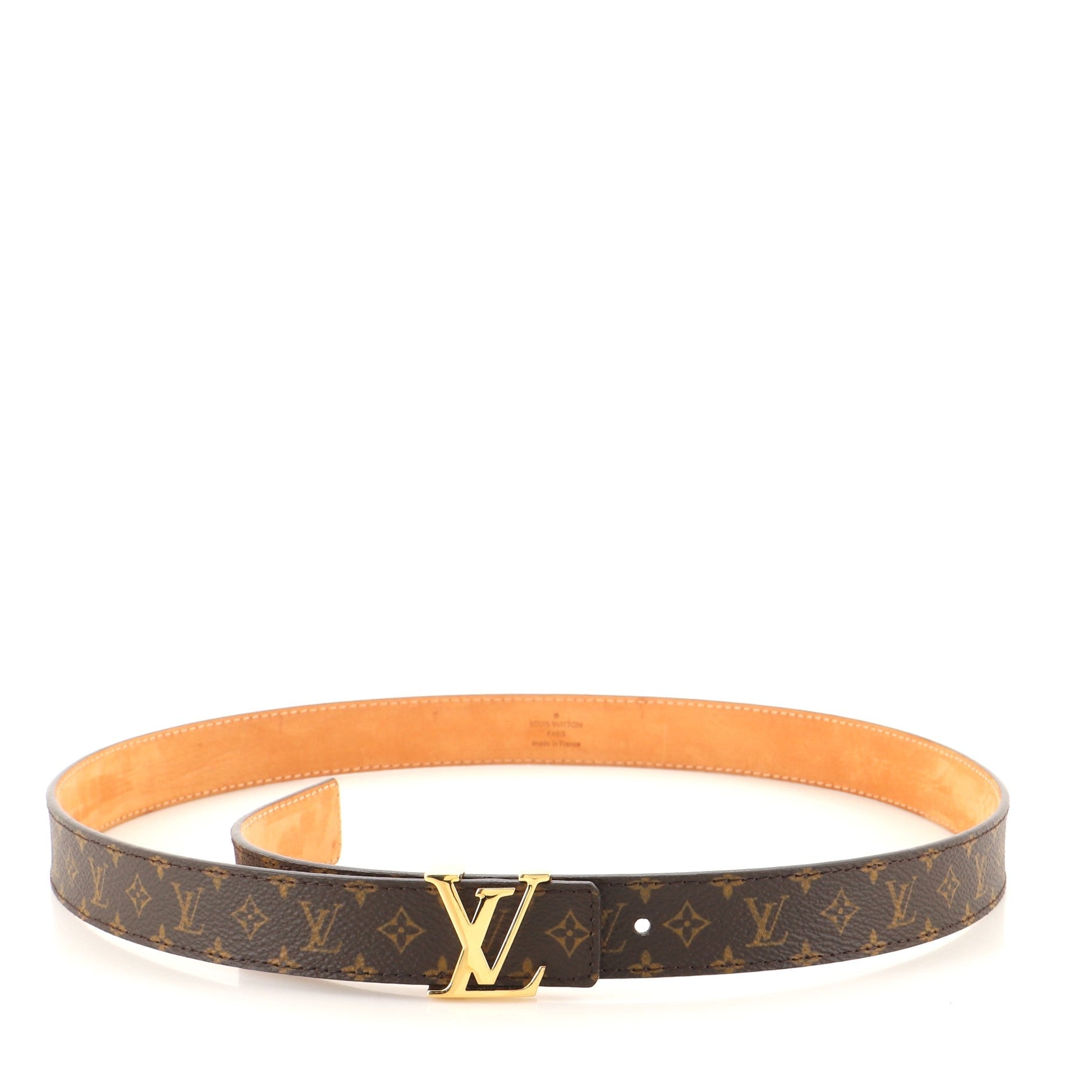 LV Initiales Belt Monogram Canvas Thin 85
