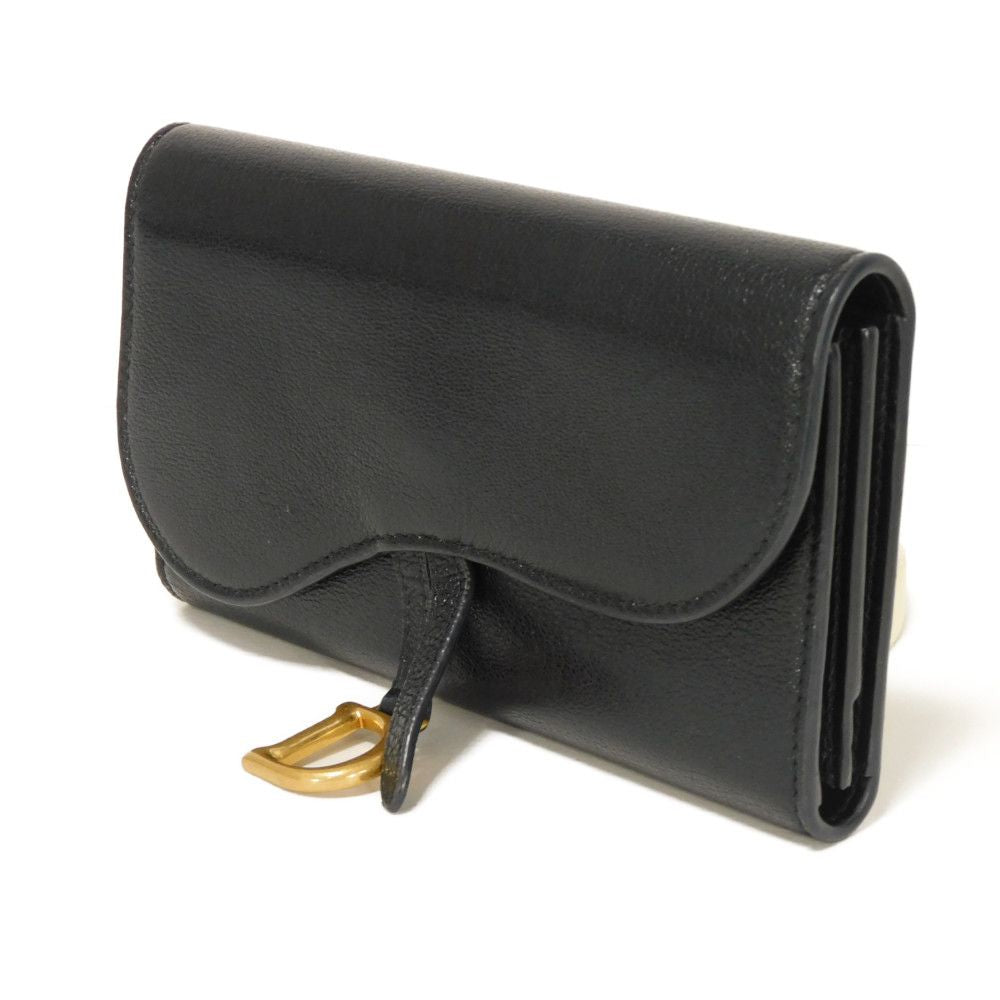 Dior Saddle Slim Wallet Goatskin Long Wallet