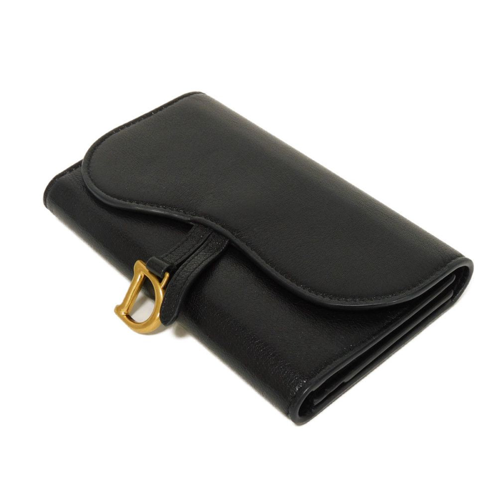 Dior Saddle Slim Wallet Goatskin Long Wallet